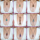 Black Tourmaline & Sugilite Mystic Duet necklace