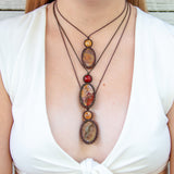 Black Tourmaline & Sugilite Mystic Duet necklace