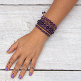 amethyst never too much bracelet