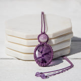 Star Amethyst & Kunzite Mystic Duet Necklace