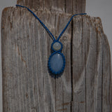 Angelite & White Moonstone Mystic Duet Necklace