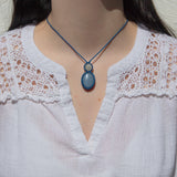 Angelite & White Moonstone Mystic Duet Necklace