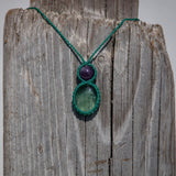 Fluorite & Amethyst Mystic Duet Necklace