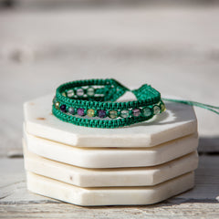 fluorite earthy embrace bracelet